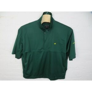 Masters Pullover Jacket Mens 2XL Sunderland Green Golf Short Sleeve Windshirt